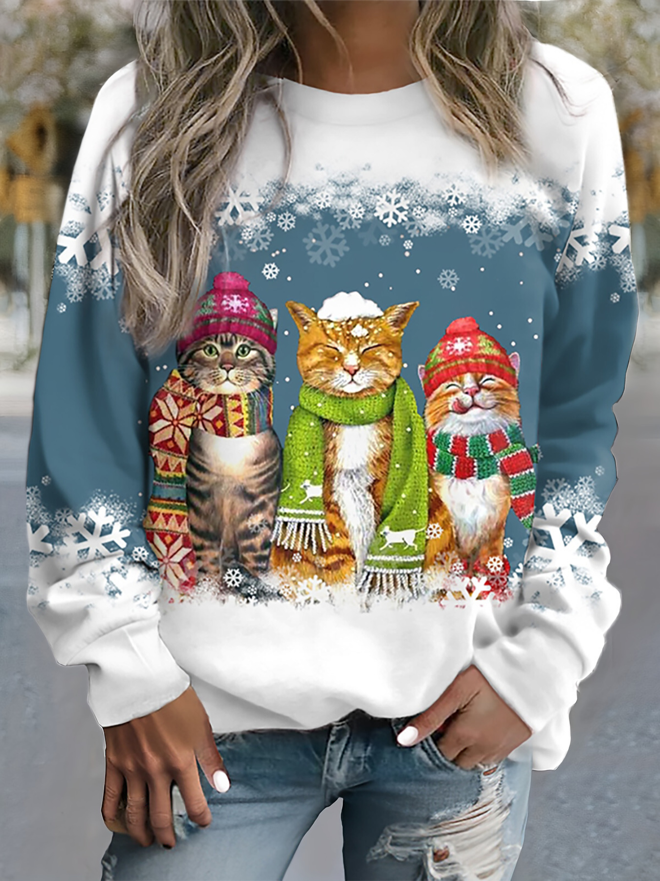 Luna – Festive Winter Cat Sweater