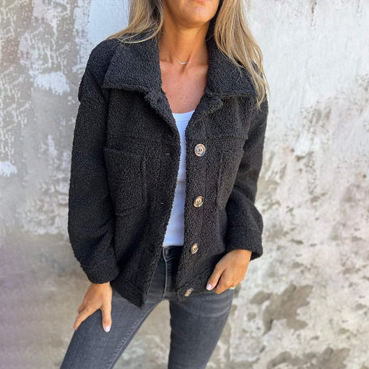 Amelia - Chic Teddy Jacket with Pockets